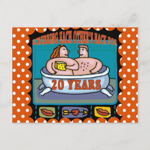 Cartão Postal Aniversário de Casamento de 20