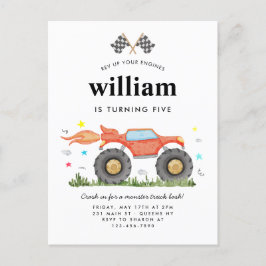 Cartão Postal Aniversário de criança de Sinalizadores de Raça de