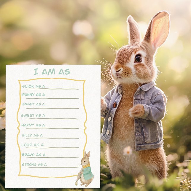 Cartão Postal Aniversário de criança e Jogo do Peter Rabbit (Criador carregado)