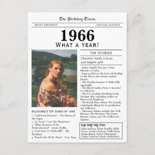 Cartão Postal Aniversário de Jornal de 1966