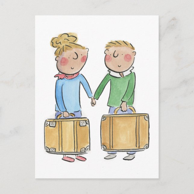 Cartão Postal Aniversário de Leather (Frente)