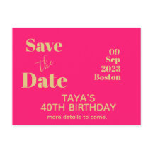 Aniversário de Ouro Rosa - Salve a Data  