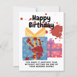 Cartão Postal Aniversário de True Crime não terminando em um pro