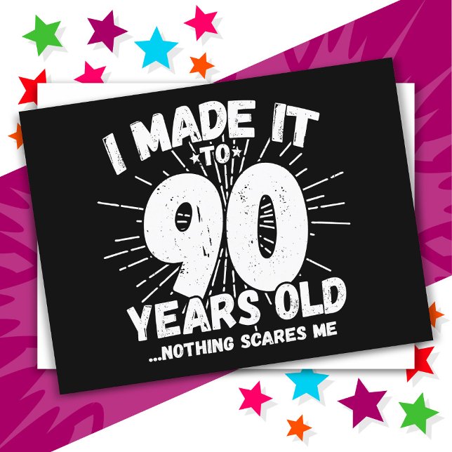 Cartão Postal Aniversário do 90 Sarcástico de 90 anos (Criador carregado)