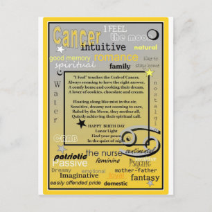 Cartão Postal ANIVERSÁRIO DO cancer