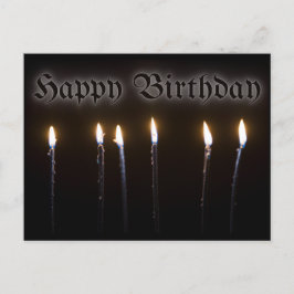 Cartão Postal Aniversário do Dia das Bruxas Negras