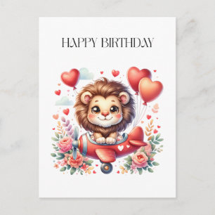 Cartão Postal Aniversário do Leão Voador