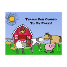 Aniversário do Tema de Fazenda Personalizado Obrig