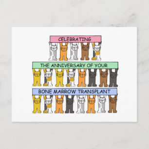 Cartão Postal Aniversário do Transplante da Medula Óssea