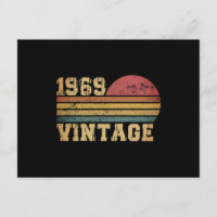 Aniversário Retro Vintage Pôr do Sol 1969