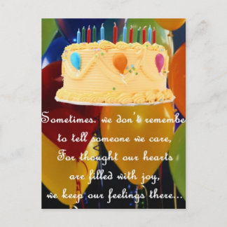 CARTÃO POSTAL ANIVERSÁRIO TARDIO