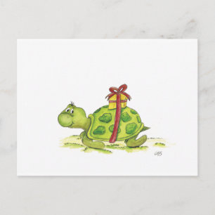 Cartão Postal Aniversário Turtle