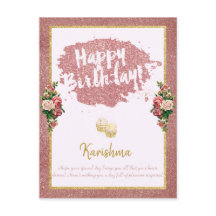 aniversários Nome pessoal alteração Rosa