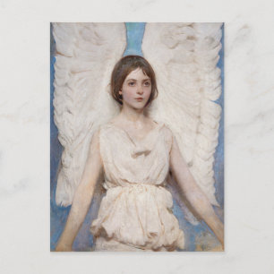 Cartão Postal Anjo (1887) pintura de Abbott Handerson Thayer