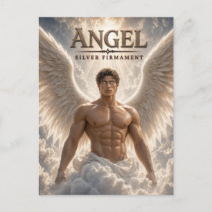 Cartão Postal Anjo Céu Prateado Cinema Sombrio