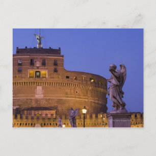 Cartão Postal Anjo com o Sudário na Ponte Sant'Angelo