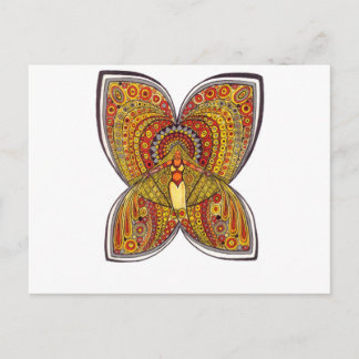 Cartão Postal Anjo da Borboleta Amarela