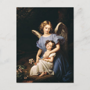 Cartão Postal Anjo da guarda por Joseph Karl Stieler