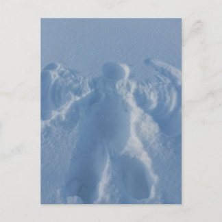 Cartão Postal anjo de nevoso
