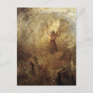 Cartão Postal Anjo de Pé no Sol por J.M.W. Turner