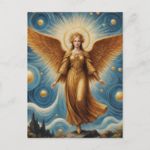 Cartão Postal Anjo Dourado