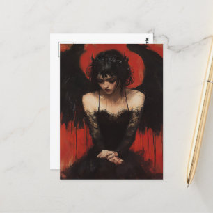 Cartão Postal Anjo escuro