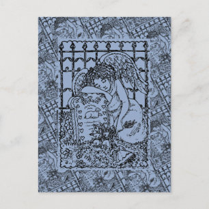 CARTÃO POSTAL ANJO GUARDIÃO CHORANDO, SIMPATIA DE LUTO NO CEMITÉ