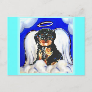 Cartão Postal Anjo Yorkie Poo