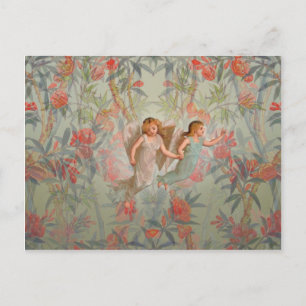 Cartão Postal Anjos no Jardim