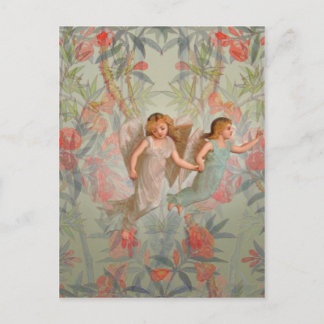 Cartão Postal Anjos no Jardim