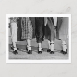 Cartão Postal Anklets da Coluna de Cachorros