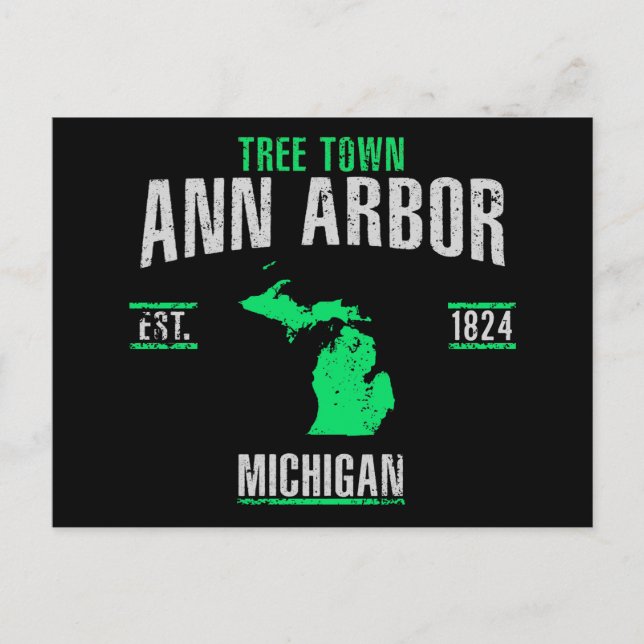 Cartão Postal Ann Arbor (Frente)