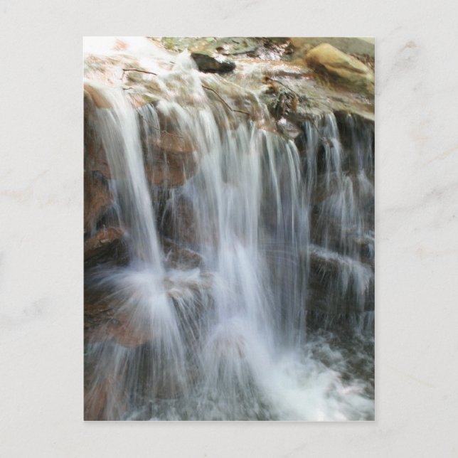 Cartão Postal Anna Ruby Falls Helen Georgia cascata (Frente)