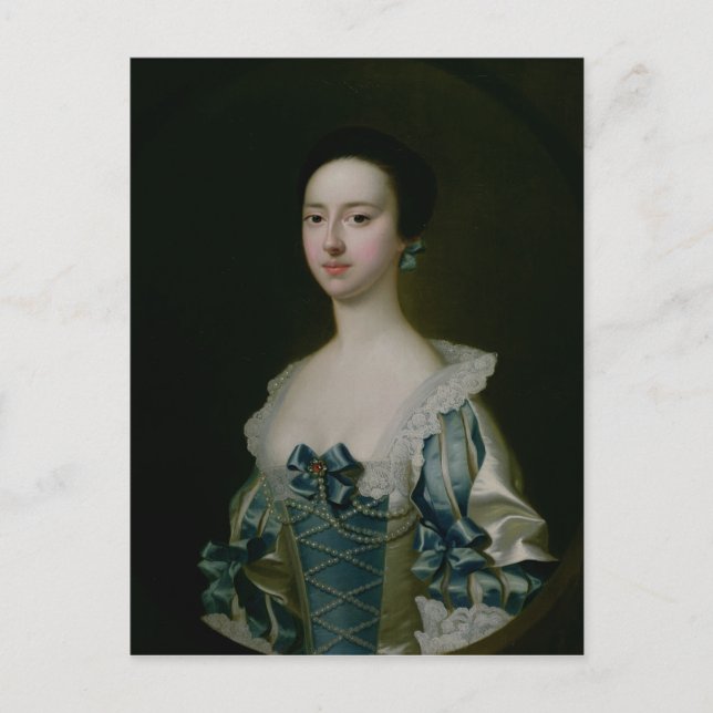 Cartão Postal Anne Bateman, mais tarde John Gisbourne, 1755 (Frente)