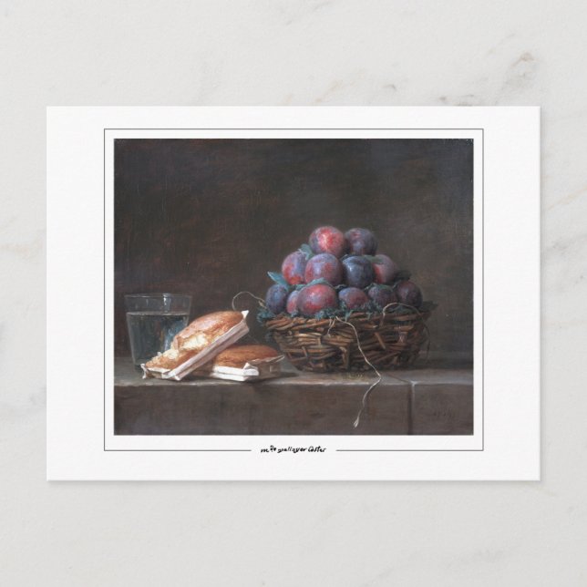 Cartão Postal Anne Vallayer-Coster nº 4 - Cartão-postal de arte (Frente)