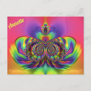 Cartão Postal ANNETTE ~ Padrão de Design 3D ~ Múltiplas Cores