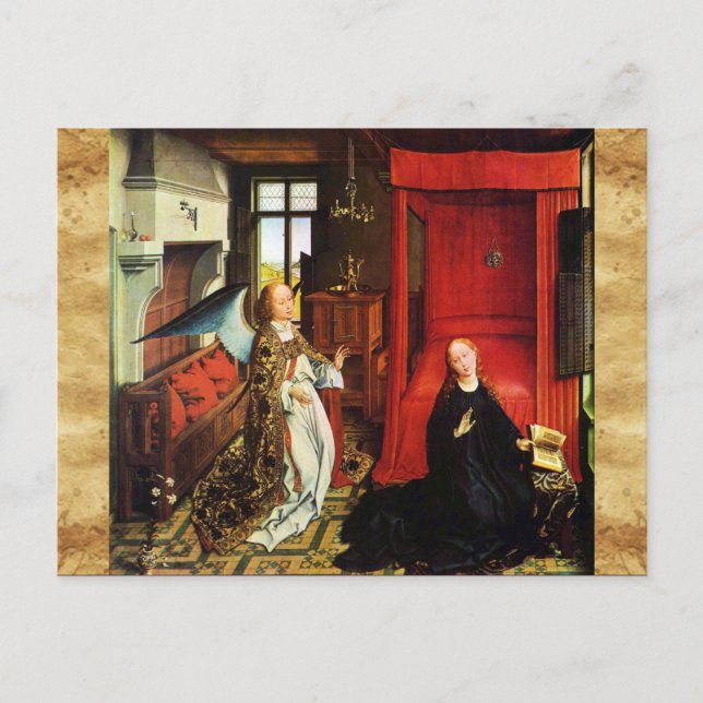 Cartão Postal ANNUNCIATION Arcanel Gabriel ,Virgin Parergerging (Frente)