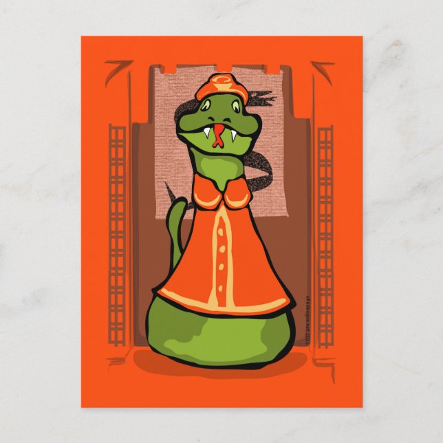 Cartão Postal Ano bobo do Cobra (Frente)