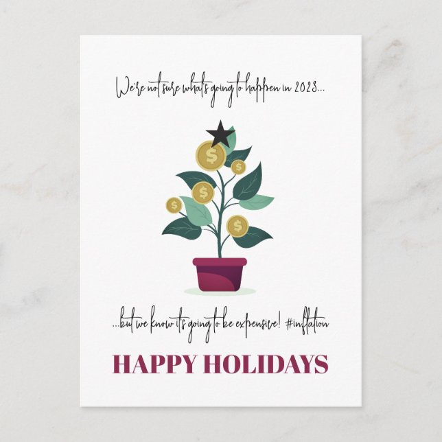 Cartão Postal Ano Caro Engraçado Sarcástico 2022 Natal (Frente)