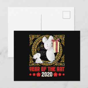 Cartão Postal Ano Chinês do Rato 2020
