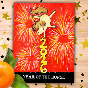 Cartão Postal Ano do Cavalo 2026