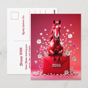 Cartão Postal Ano do Cavalo 2026