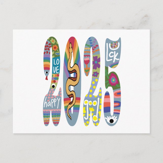 Cartão Postal Ano Do Cobra 2025 (Frente)