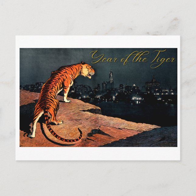 Cartão Postal Ano do Tigre (Frente)