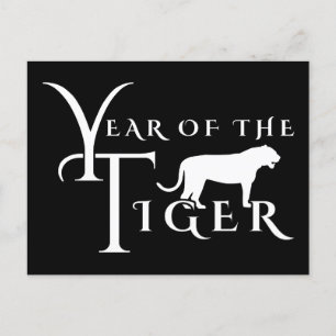 Cartão Postal Ano do tigre