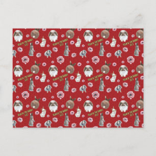 Cartão Postal Ano Lunar Chinês do Rabbit 2023 Padrão