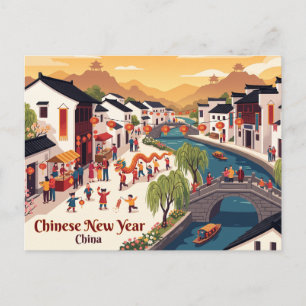 Cartão Postal Ano Novo Chinês, China