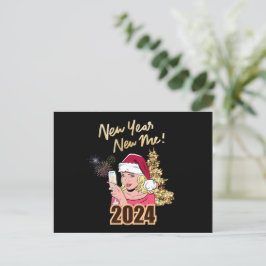 Cartão Postal Ano Novo Me 2024