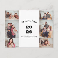 Ano Personalizado da Família com Múltiplas Fotos M