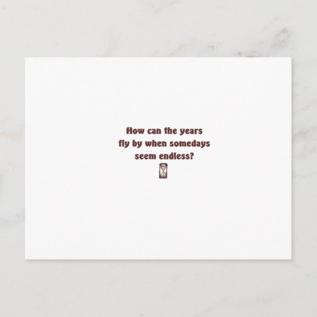 Cartão Postal Anos voam (Frente)